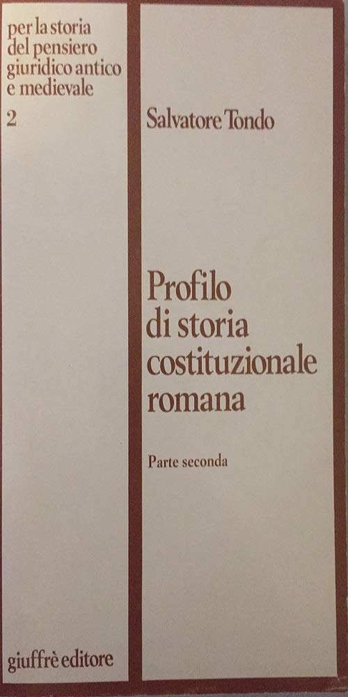 Profilo di storia costituzionale romana (Vol. 2) book