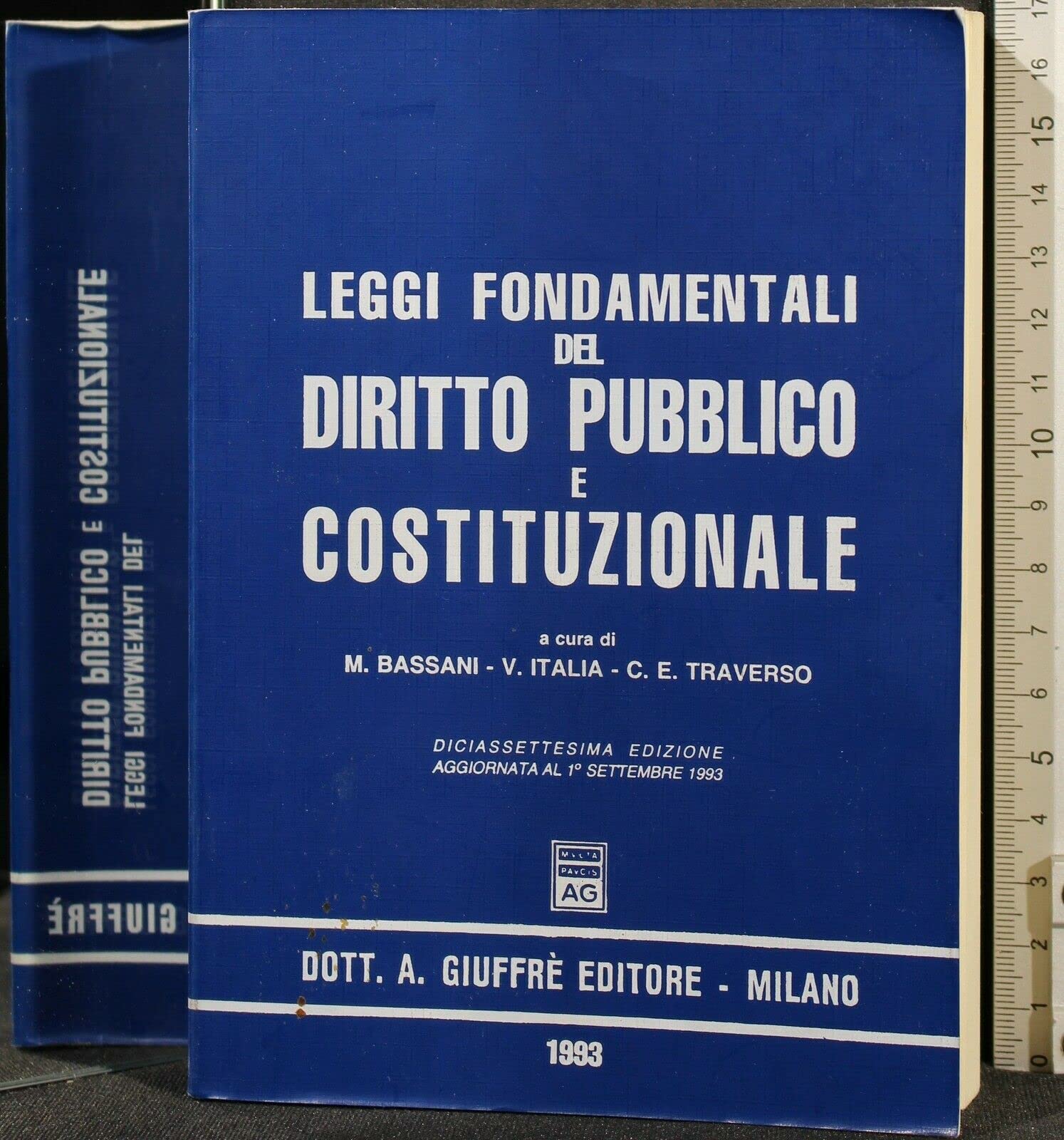 Leggi fondamentali del diritto pubblico e costituzionale. Aggiornato al 1° settembre 1993 book
