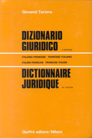 Dizionario giuridico italiano-francese, francese-italiano Reference Books