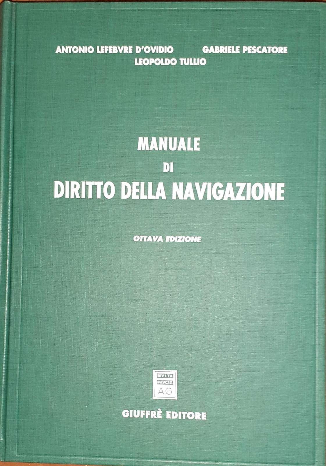 Manuale di diritto della navigazione book