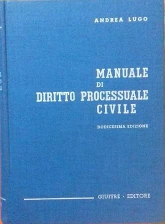 Manuale di diritto processuale civile Law