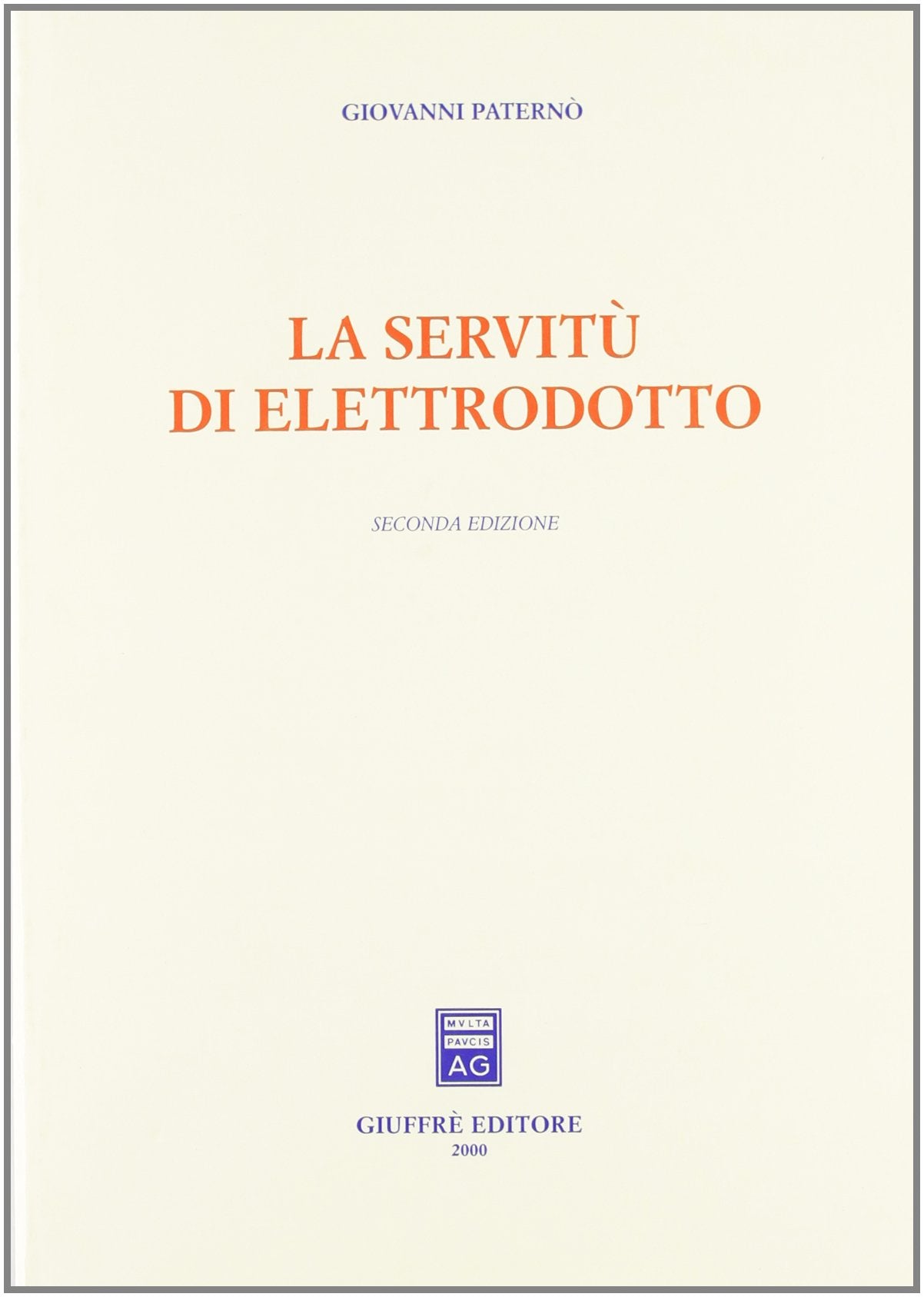La servitù di elettrodotto book