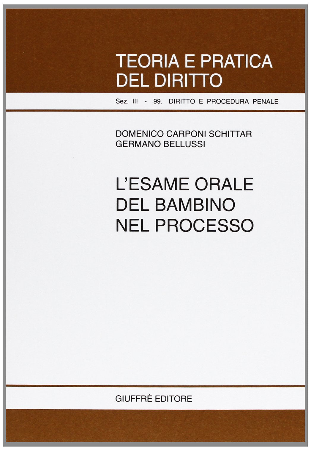 L'esame orale del bambino nel processo book