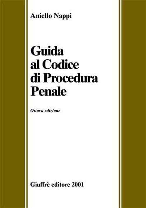 Guida al codice di procedura penale book