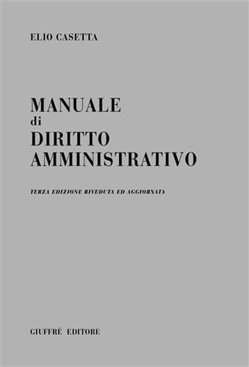 Manuale di diritto amministrativo book
