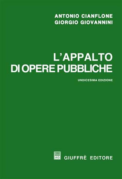 L'appalto di opere pubbliche book