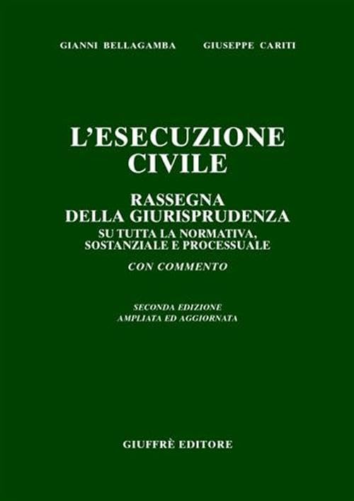L'esecuzione civile. Rassegna della giurisprudenza su tutta la normativa, sostanziale e processuale book