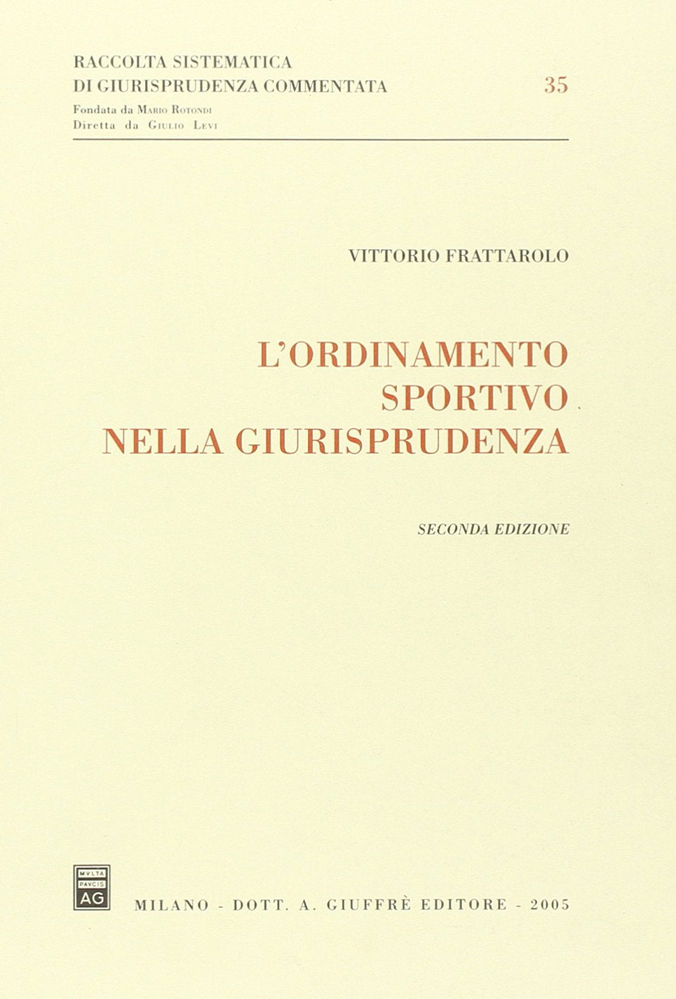 L'ordinamento sportivo nella giurisprudenza book