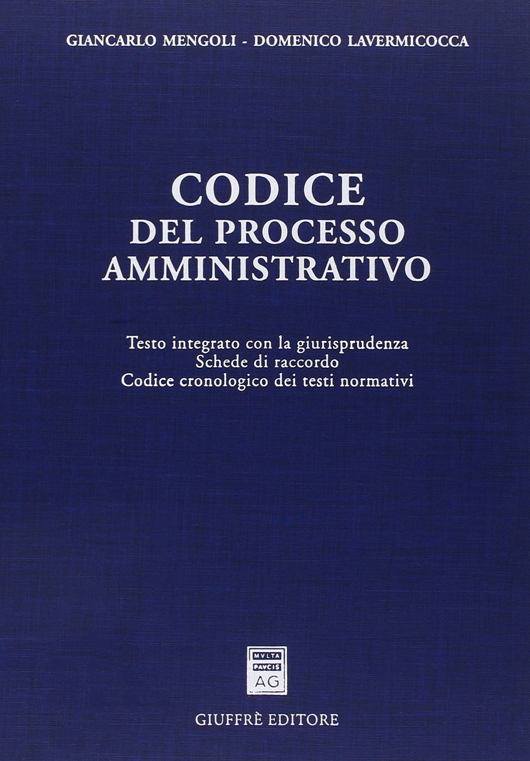 Codice del processo amministrativo book