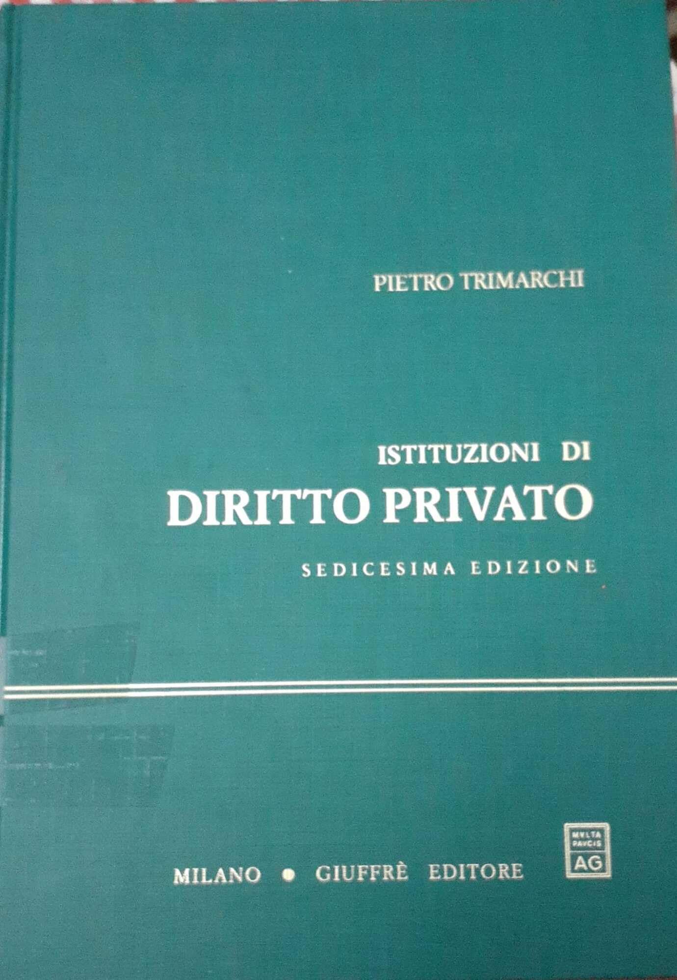 Istituzioni di diritto privato book