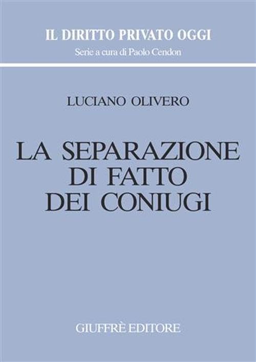 La separazione di fatto dei coniugi book