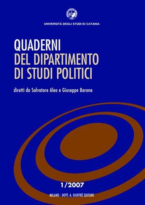 Quaderni del Dipartimento di studi politici (2007) (Vol. 1) book