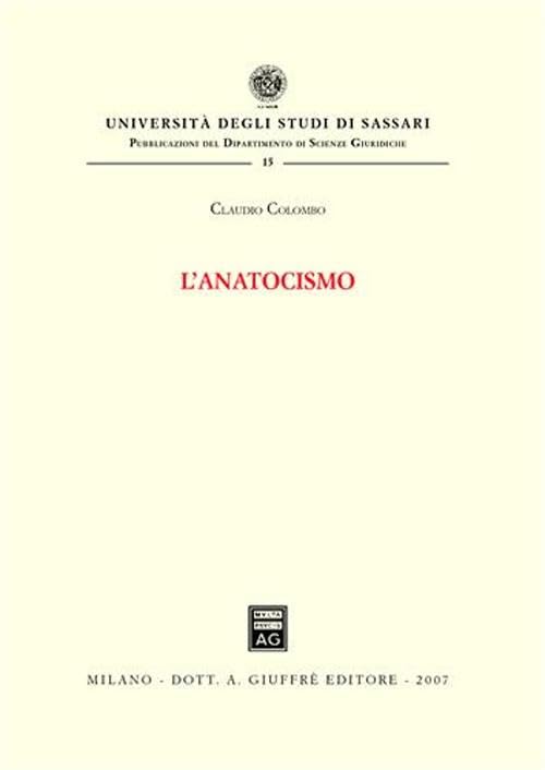 L'anatocismo (Univ. Sassari-Dip. Scienze giuridiche) Law