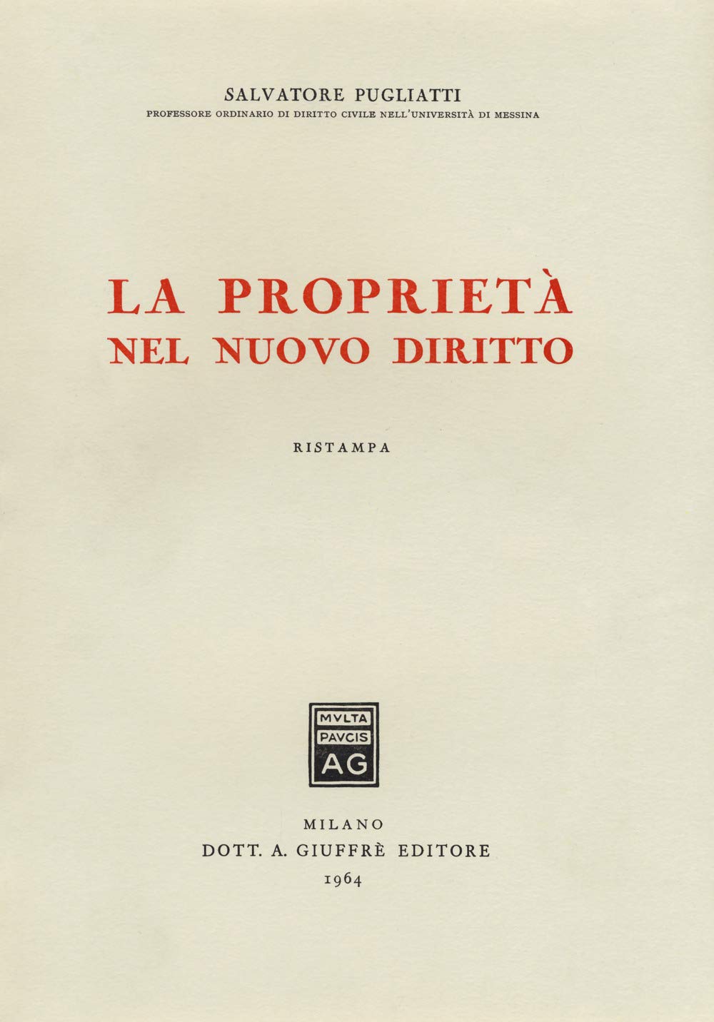 La proprietà nel nuovo diritto Law