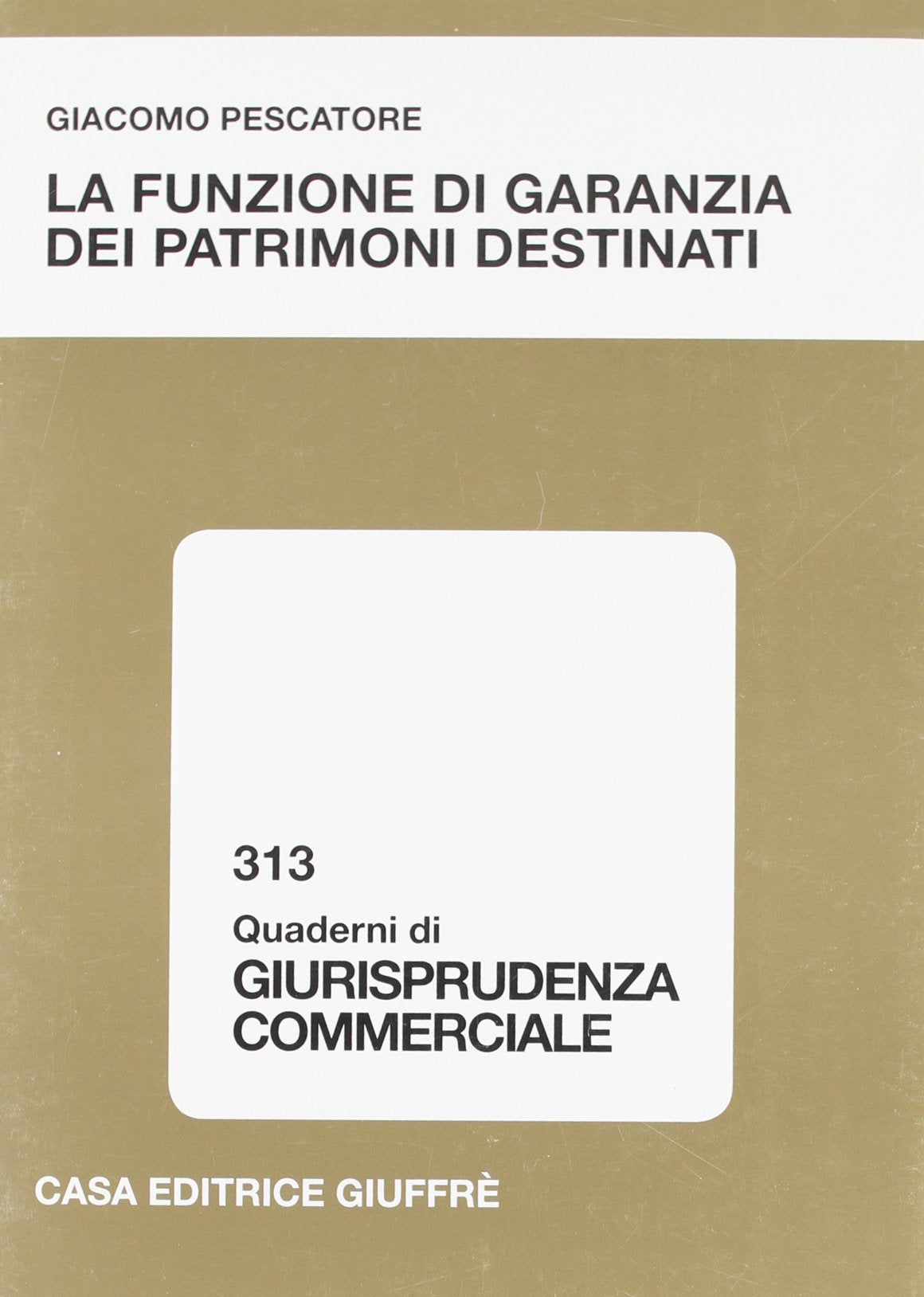 La funzione di garanzia dei patrimoni destinati (Quaderni di giurisprudenza commerciale) Law