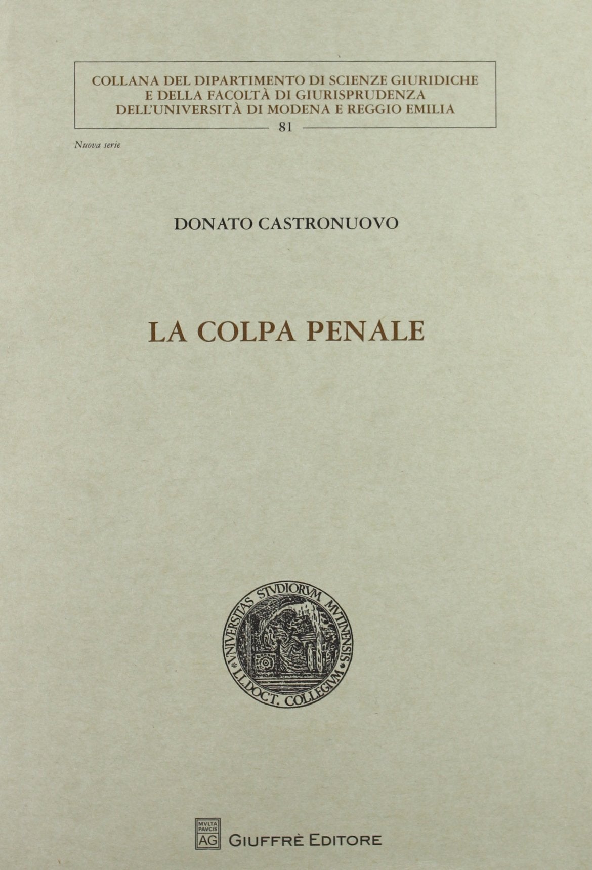 La colpa penale book