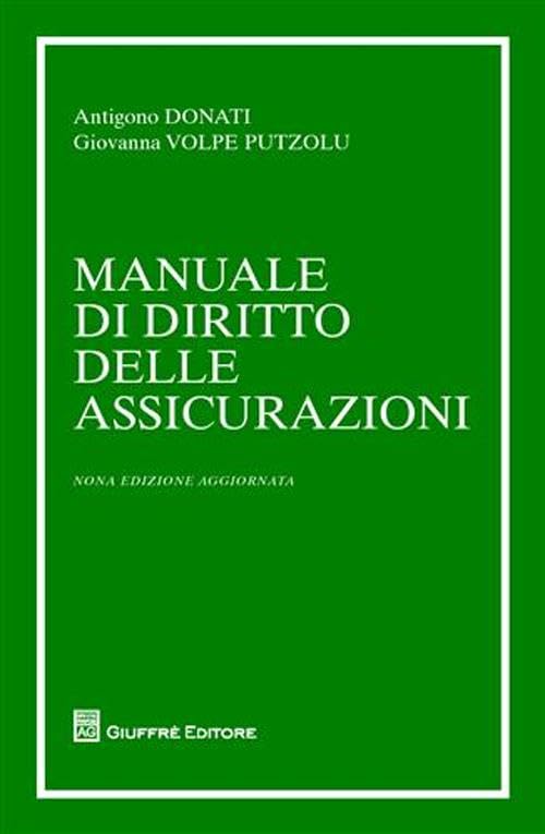 Manuale di diritto delle assicurazioni Law