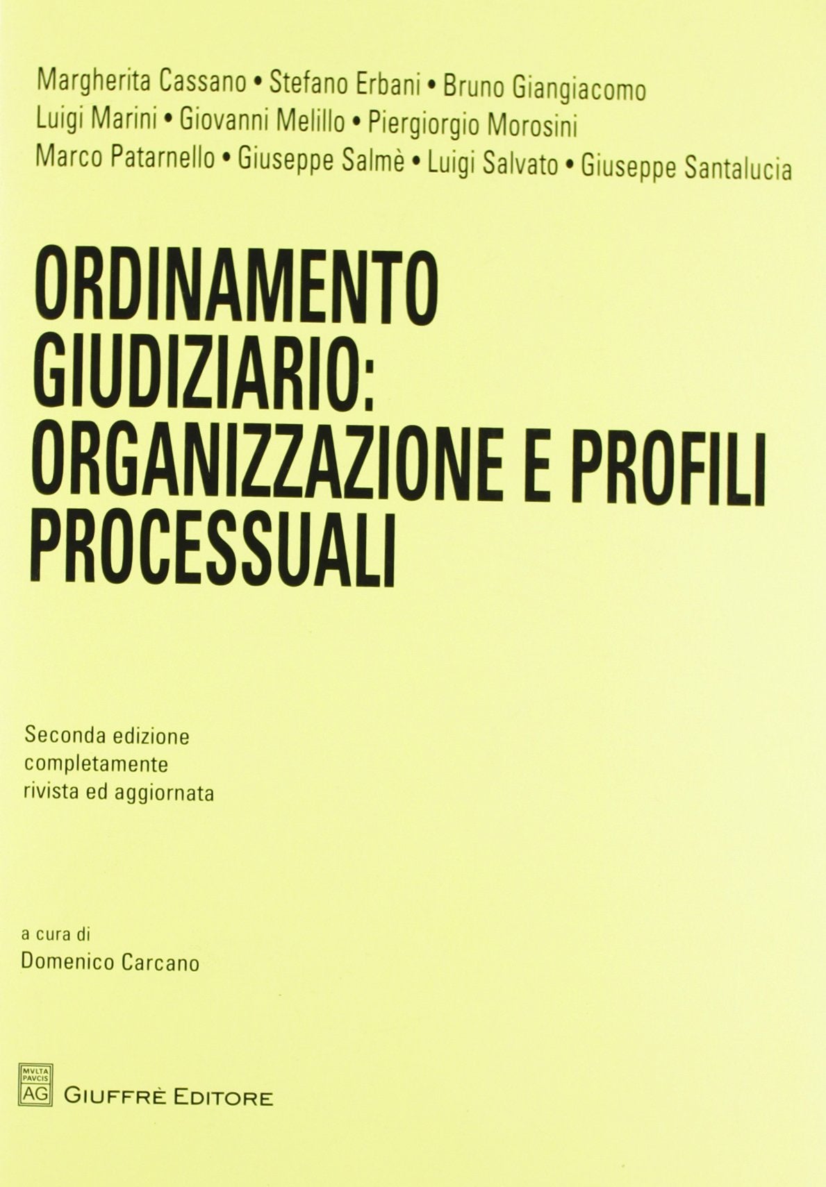 Ordinamento giudiziario. Organizzazione e profili processuali Law