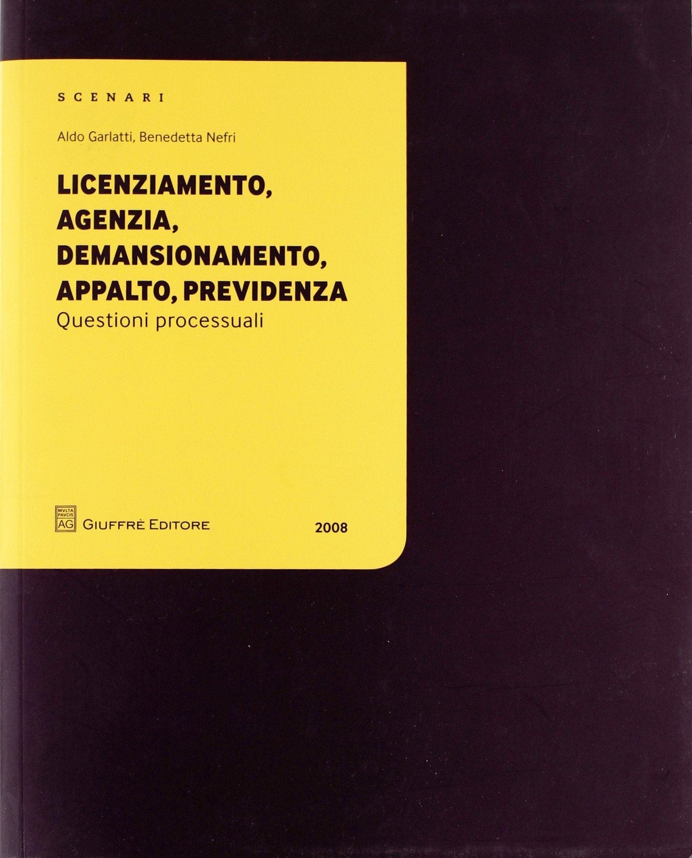 Licenziamento, agenzia, demansionamento, appalto, previdenza book