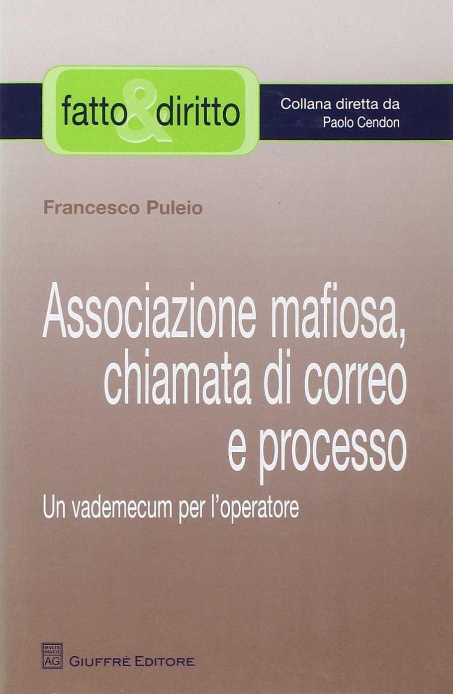 Associazione mafiosa, chiamata di correo e processo. Un vademecum per l'operatore (Fatto & diritto) Law