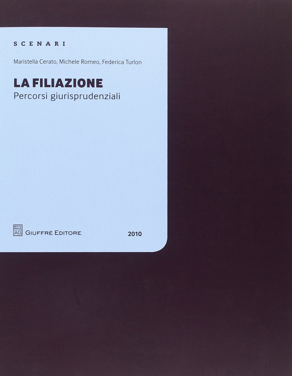 La filiazione. Percorsi giurisprudenziali (Scenari 2. Percorsi giurisprudenziali) Law