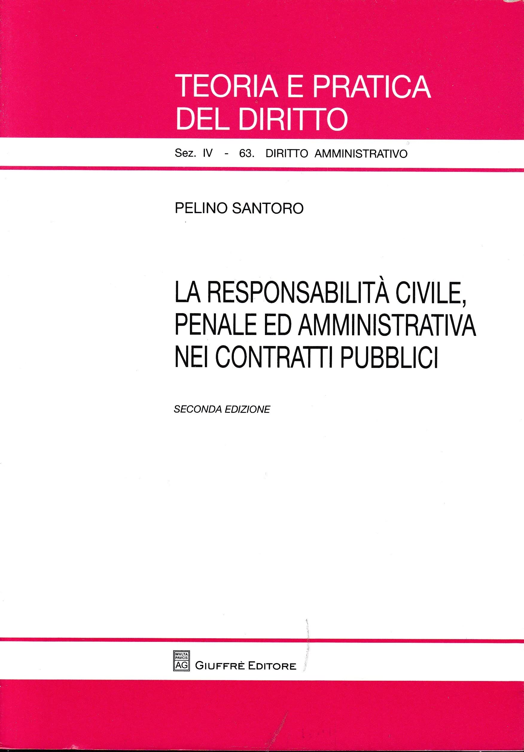 La responsabilità civile, penale ed amministrativa nei contratti pubblici book