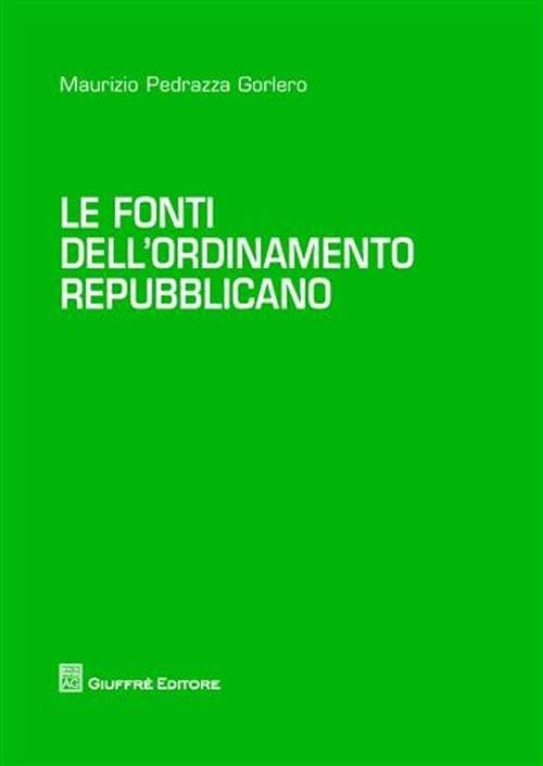 Le fonti dell'ordinamento repubblicano book