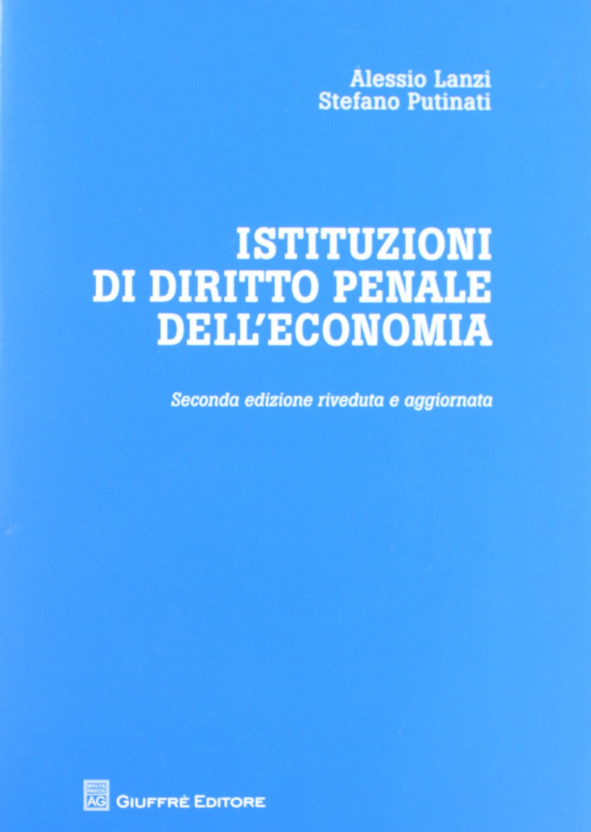 Istituzioni di diritto penale dell'economia Law