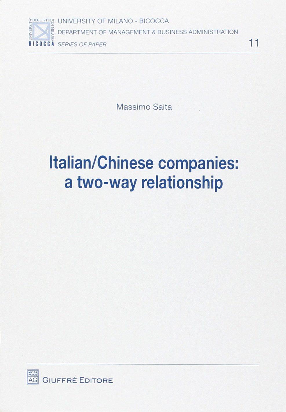 Italian/Chinese companies: a two-way relationship Business, Finance & Career