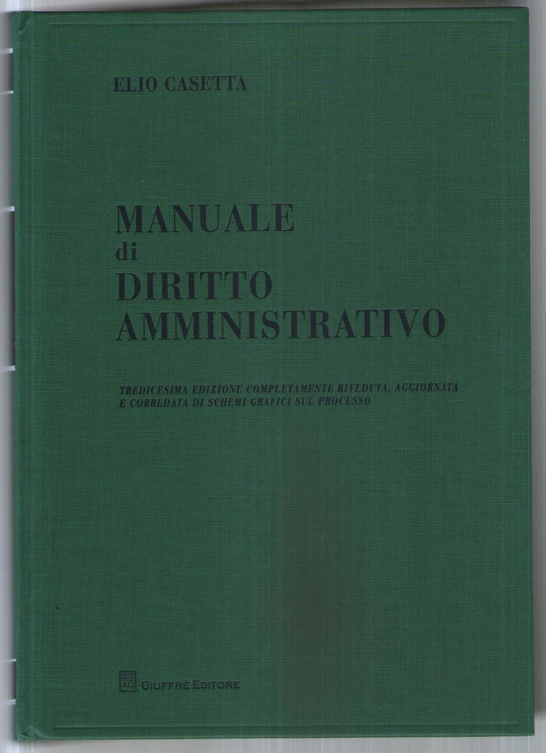 Manuale di diritto amministrativo book