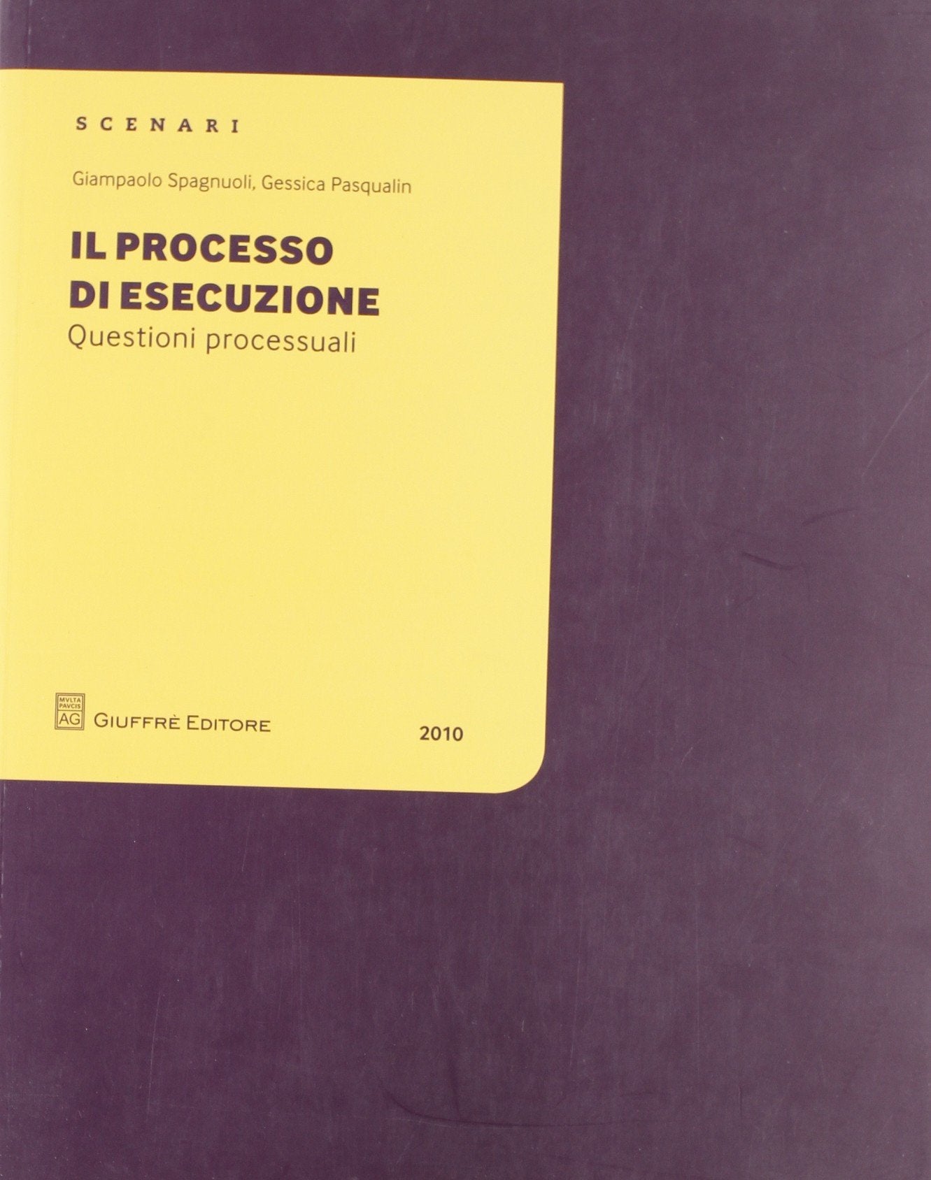 Il processo di esecuzione. Questioni processuali (Scenari 1. Questioni processuali) Law