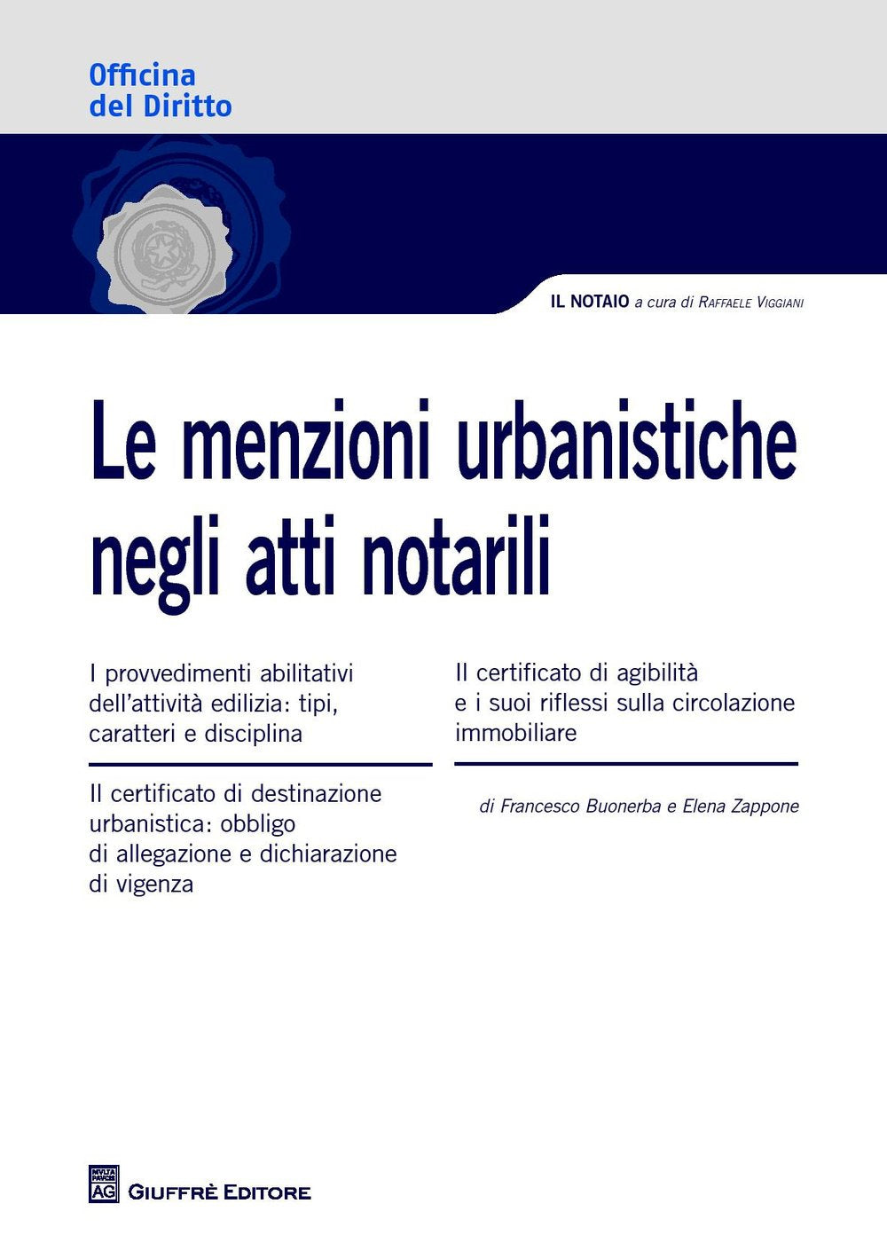 Le menzioni urbanistiche negli atti notarili book