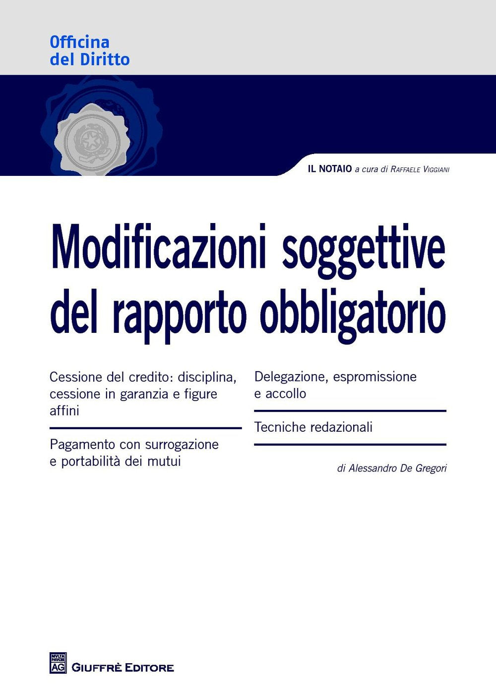 Modificazioni soggettive del rapporto obbligatorio book