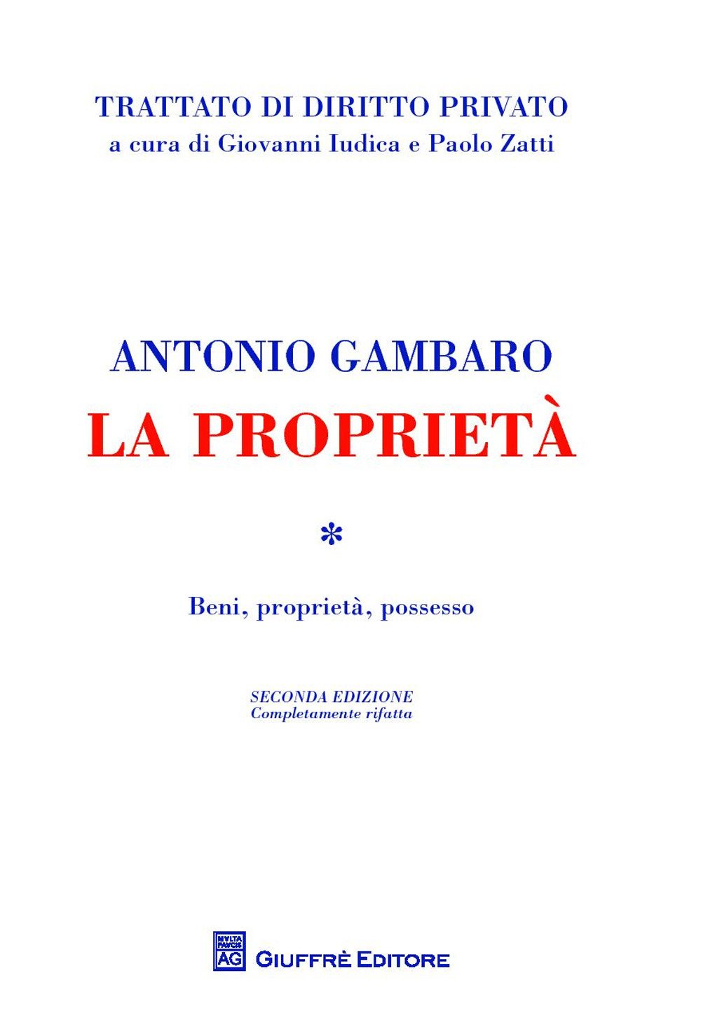 La proprietà. Beni, proprietà, possesso book