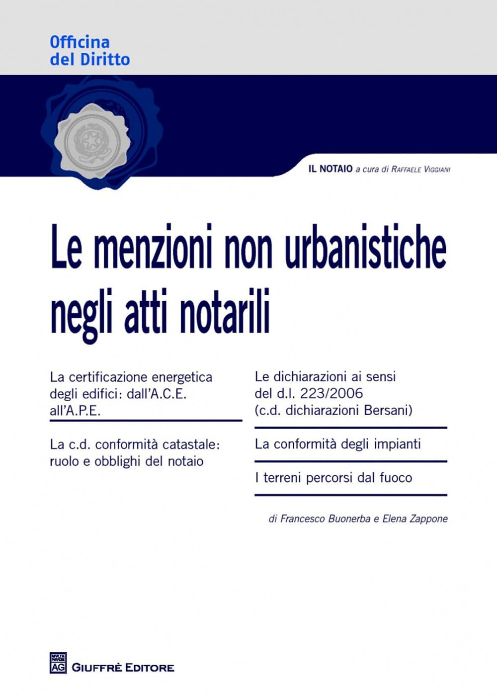 Le menzioni non urbanistiche negli atti notarili book