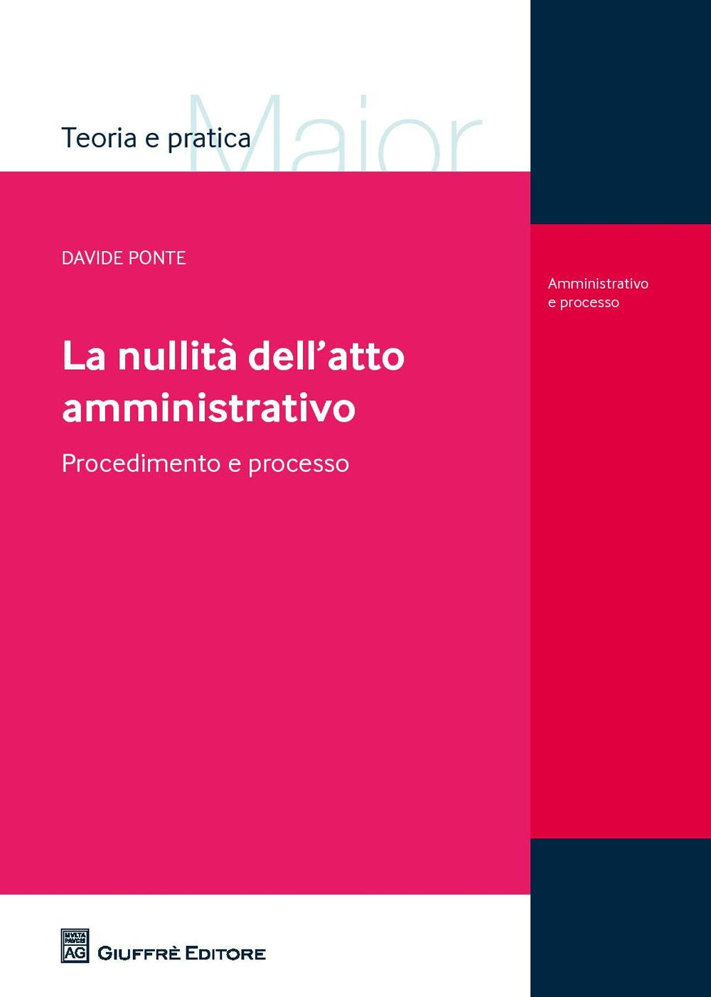 La nullità dell'atto amministrativo. Procedimento e processo (Teoria e pratica del diritto. Maior) Law