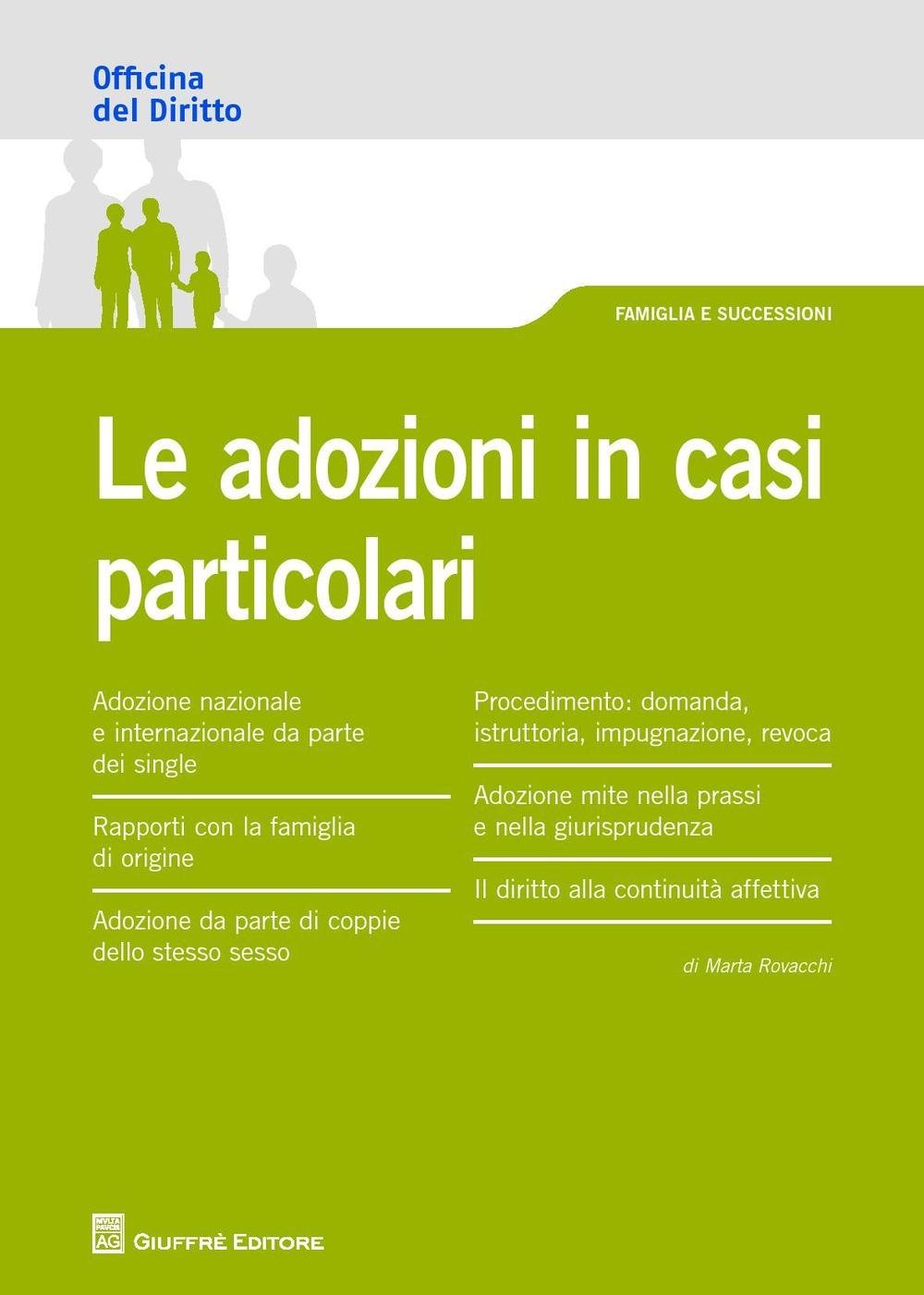 Le adozioni in casi particolari book