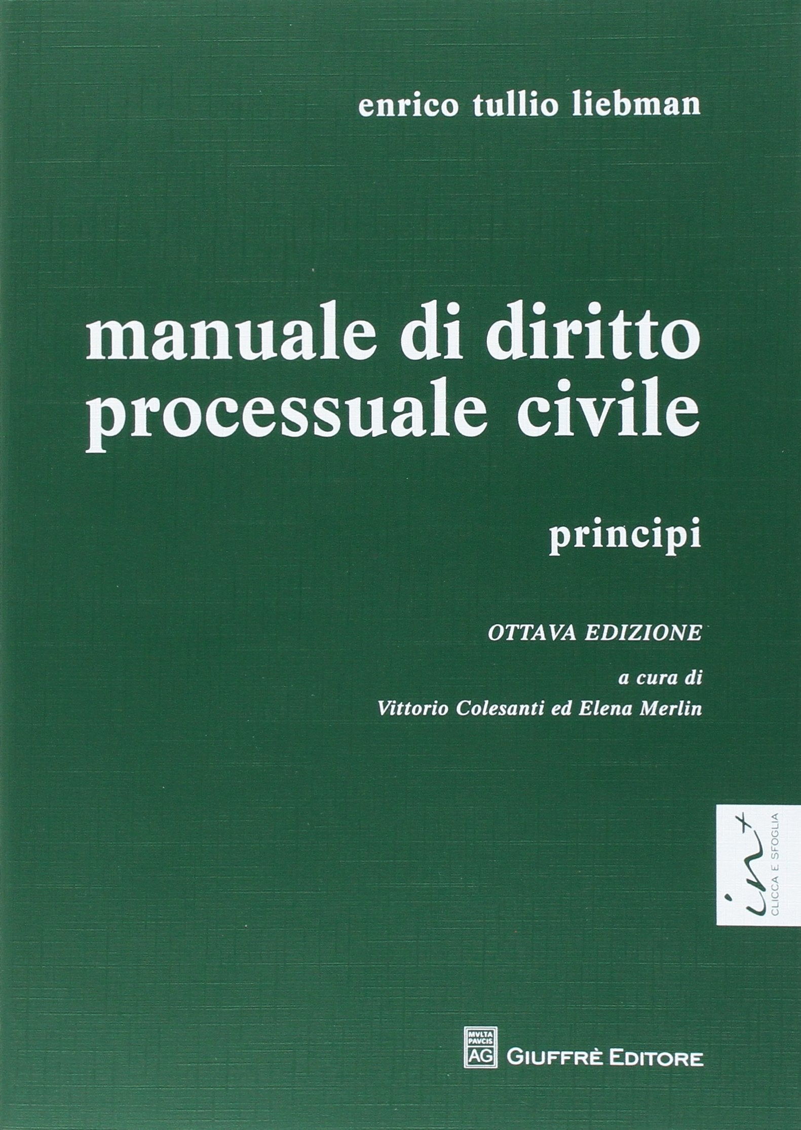 Manuale di diritto processuale civile. Principi Law