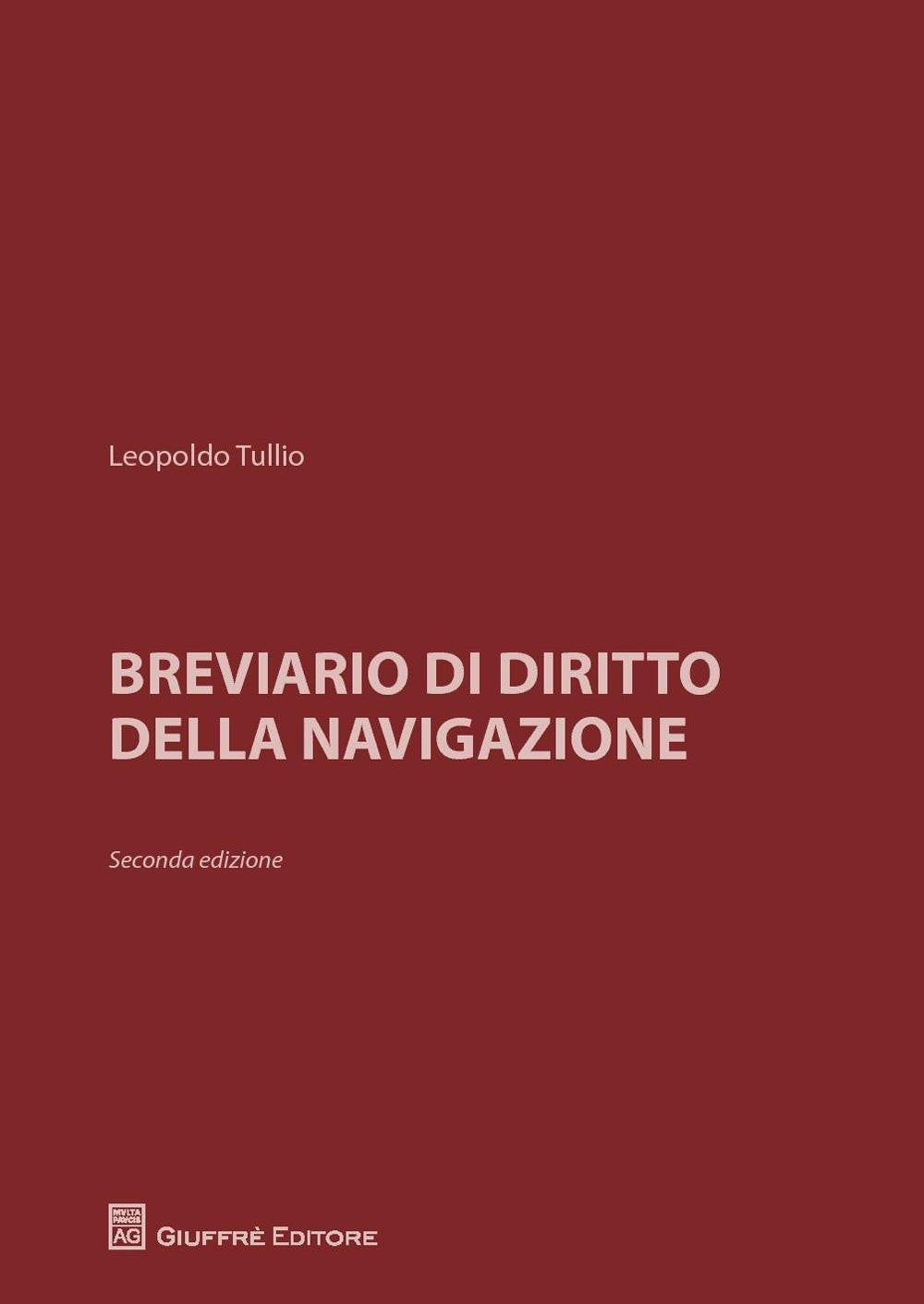 Breviario di diritto della navigazione book