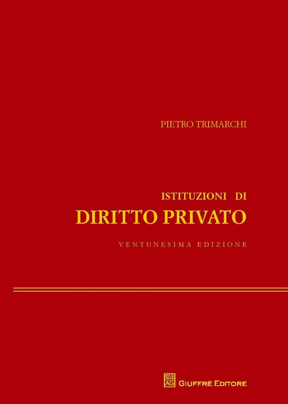 Istituzioni di diritto privato Law