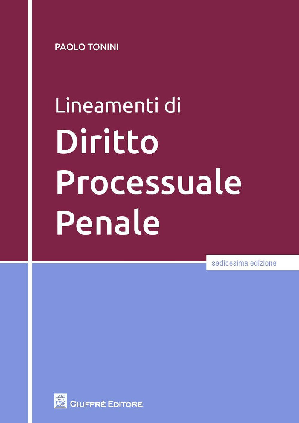 Product Image: Lineamenti di diritto processuale penale