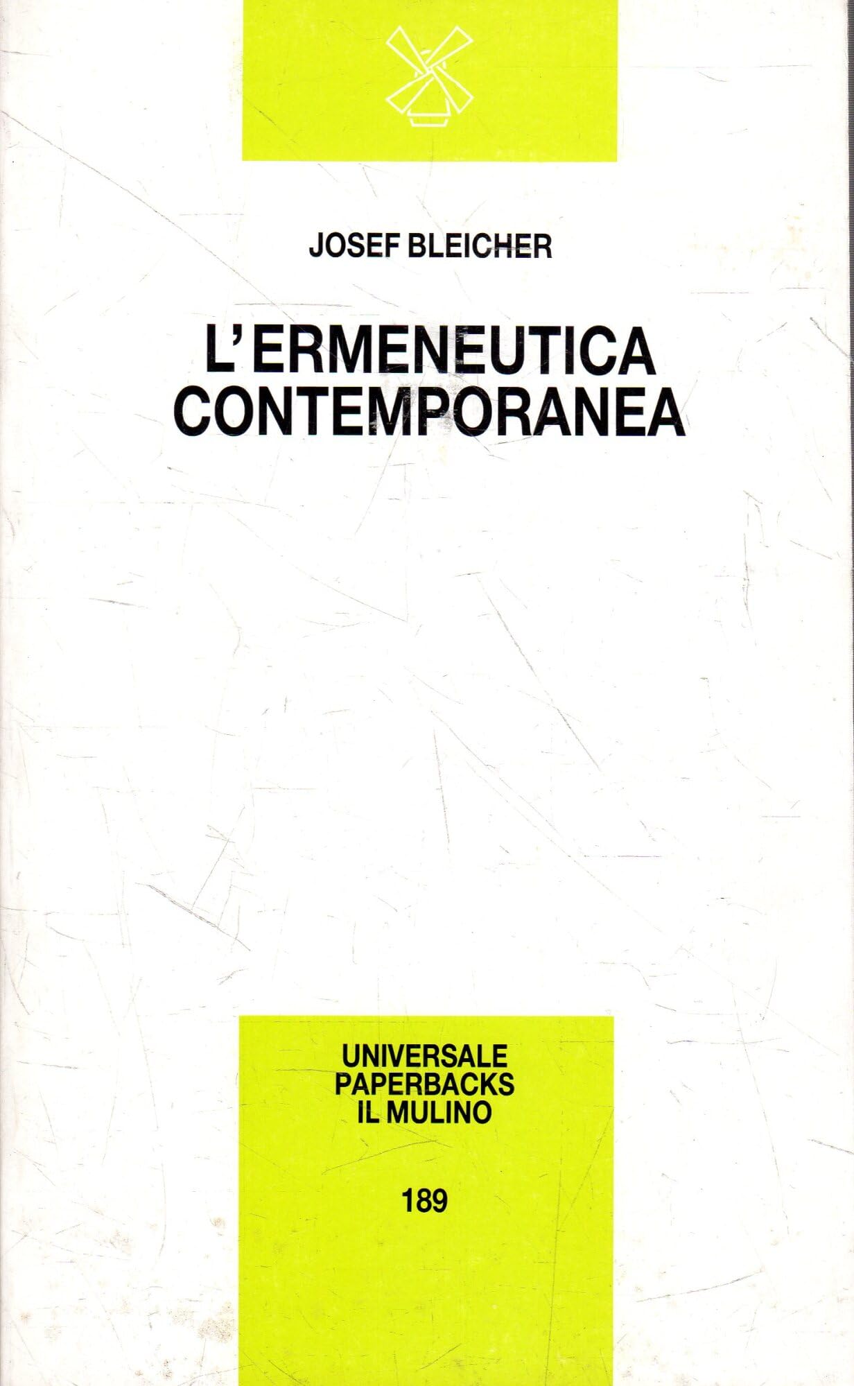 L'ermeneutica contemporanea book