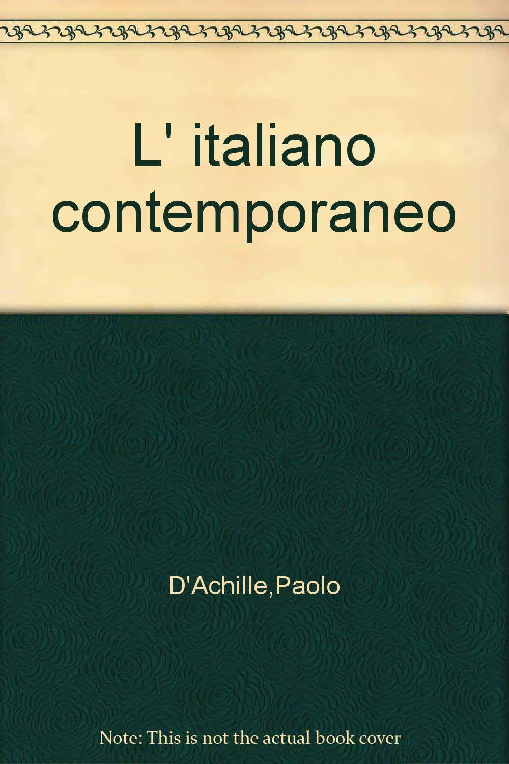 L'italiano contemporaneo book
