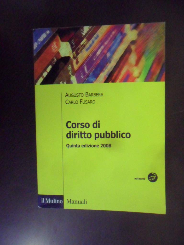 Corso di diritto pubblico Law