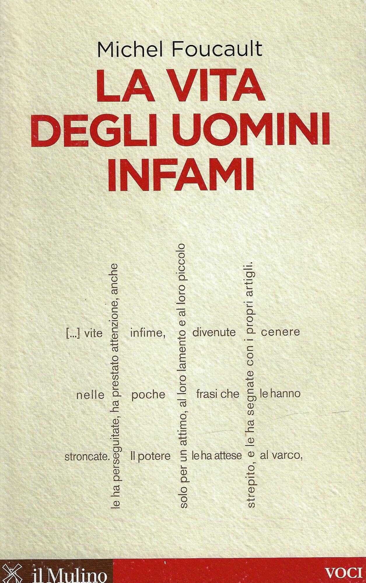 La vita degli uomini infami (Voci) Philosophy