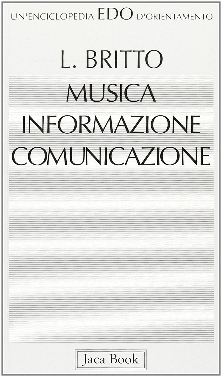 Musica, informazione, comunicazione book