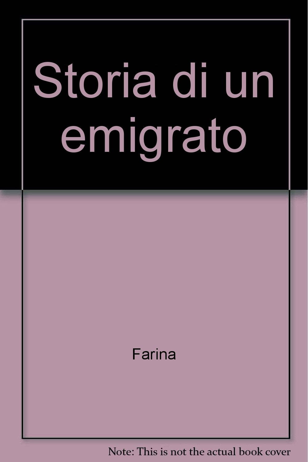 Storia di un emigrato (Qualecultura) Contemporary literature