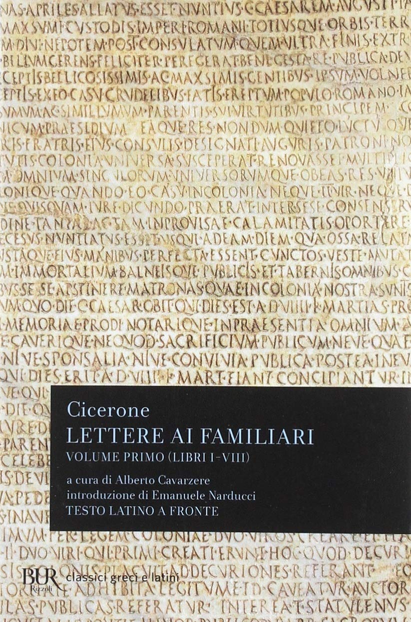 Lettere ai familiari. Testo latino a fronte book
