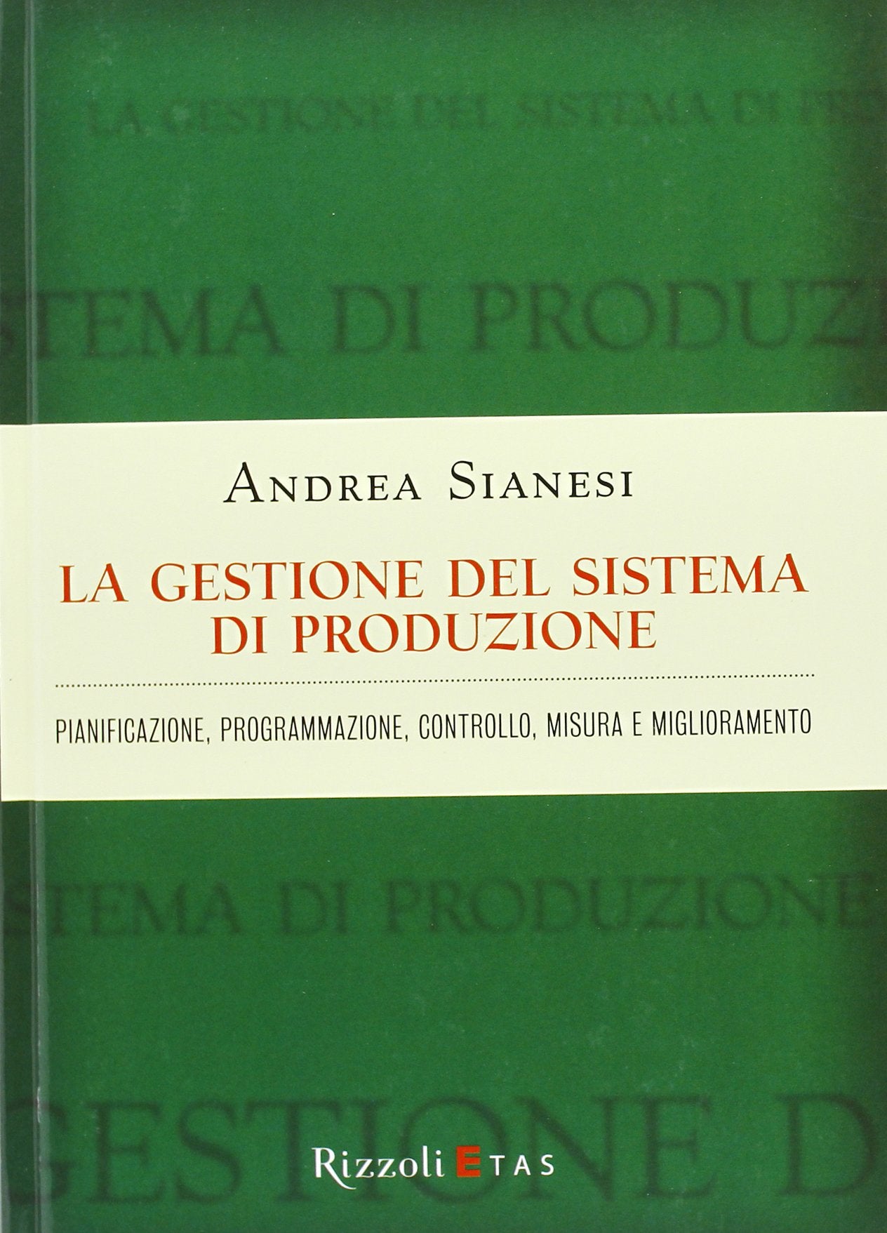 La gestione del sistema di produzione. Pianificazione, programmazione, controllo, misura e miglioramento Business, Finance & Career