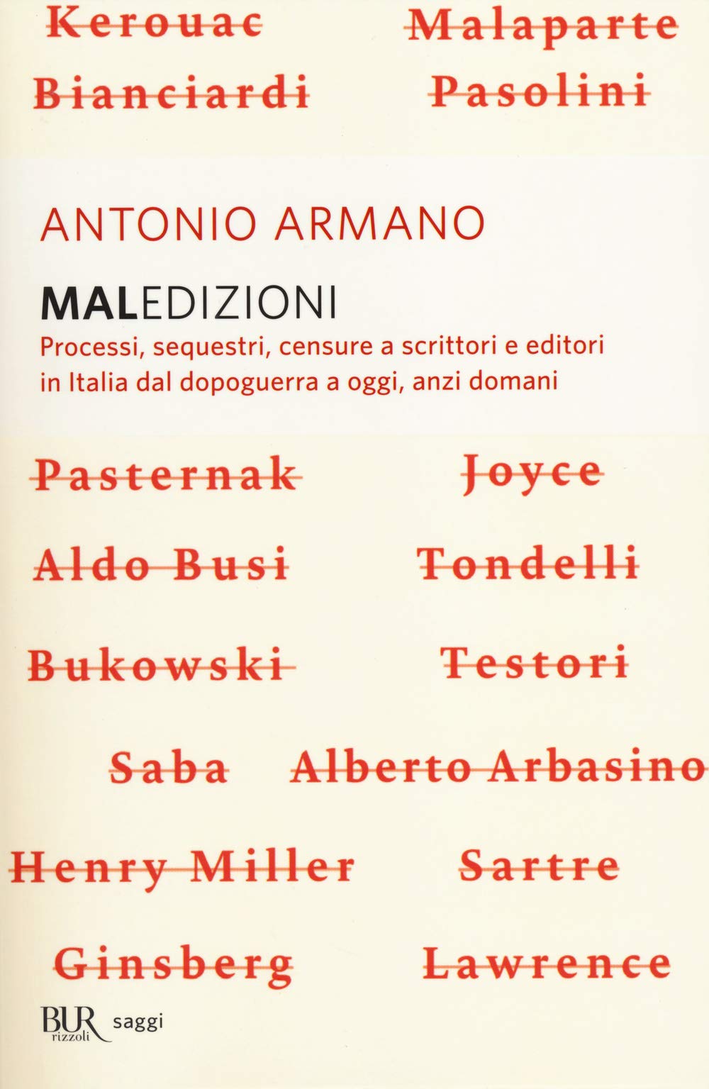 Maledizioni. Processi, sequestri, censure a scrittori e editori in Italia dal dopoguerra a oggi, anzi a domani Law